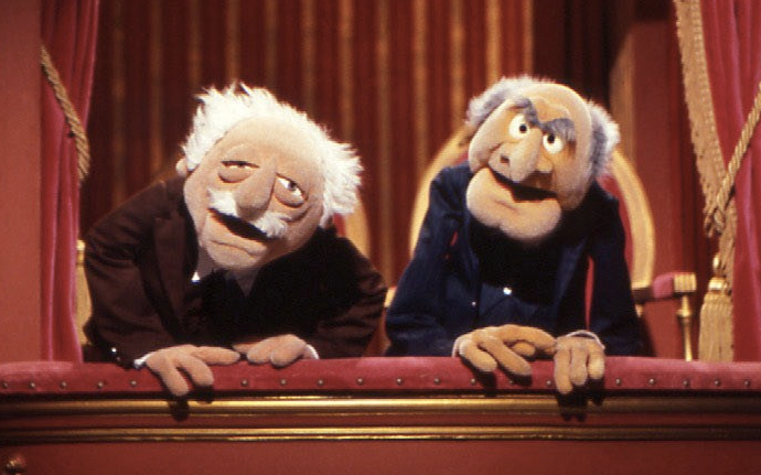 statler and waldorf of muppet show