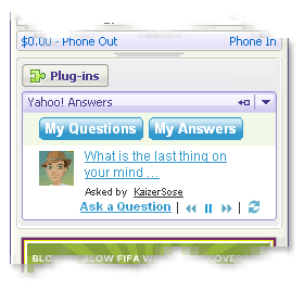 Yahoo Messenger Answers Plug-In