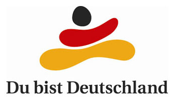 logo of a being German awareness campaign looking like a dog turd