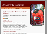Screenshot of obsoletely famous