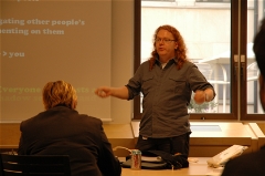 Christian Heilmann giving a presentation